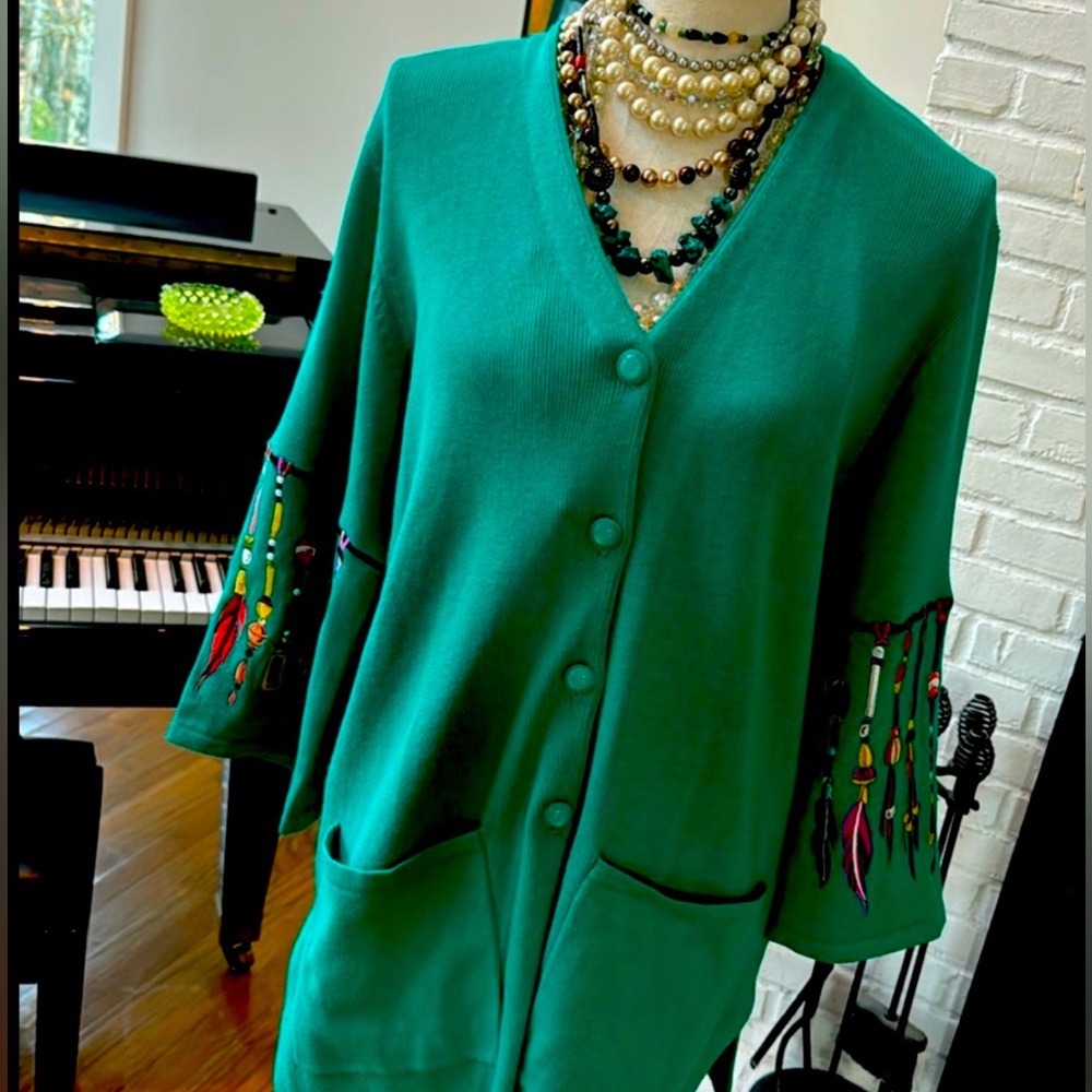 Southwestern Cardigan S | Embroidered top S | a vintage treasure - Picture 2 of 9